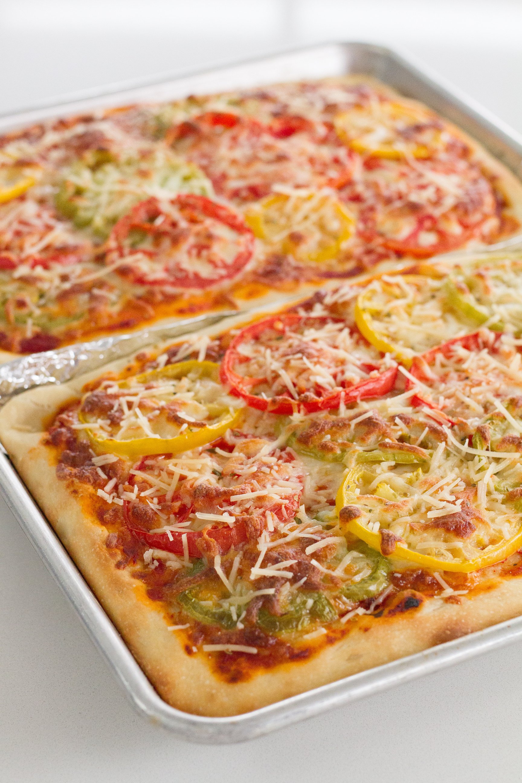 Heirloom Tomato & Focaccia Pizzas